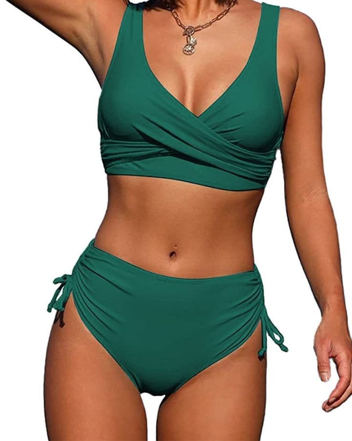 Bralette-Bikini in Wickeloptik